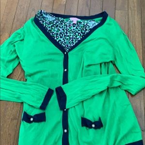 Lilly Pulitzer shirt and sweater set size XL